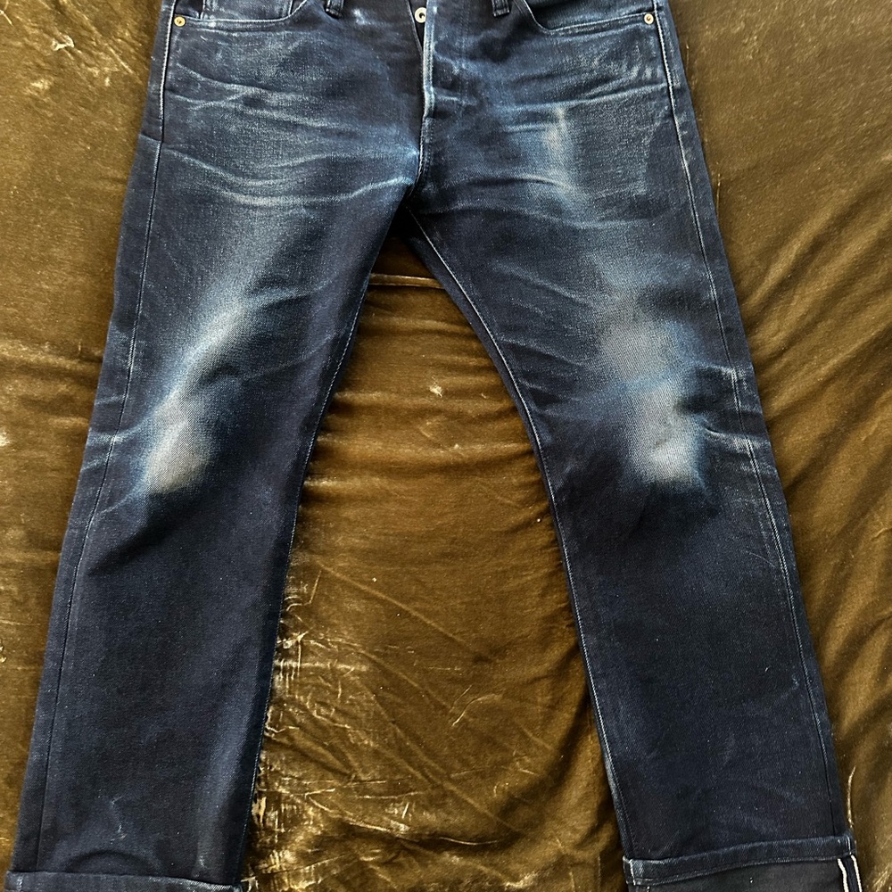 Men's Dark Indigo Straight Jeans